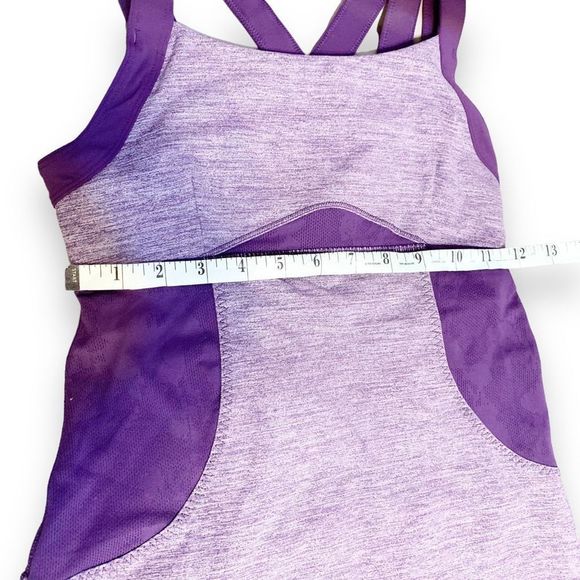 Lululemon Chaturanga Luxtreme Double Strap Tank Bra Top in Concord Grape, size 6 - Picture 12 of 15